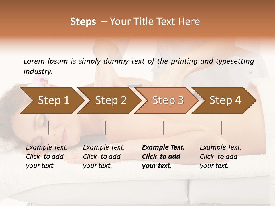 Attractive Lying Isolated PowerPoint Template