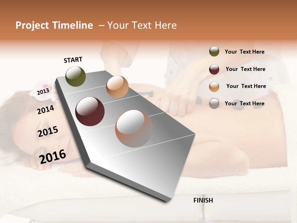 Attractive Lying Isolated PowerPoint Template
