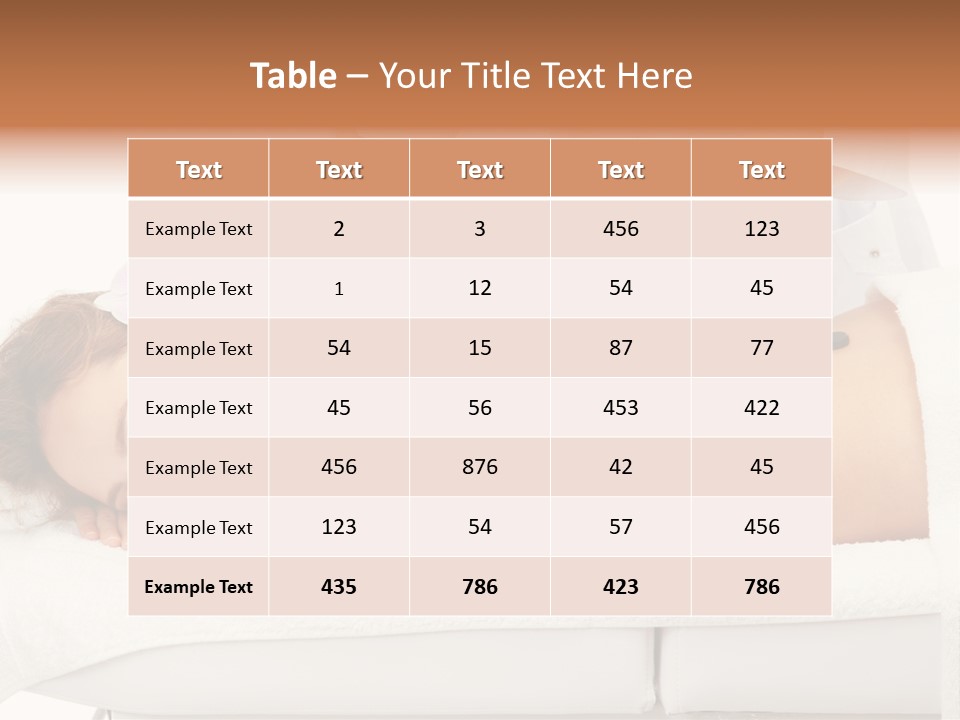 Attractive Lying Isolated PowerPoint Template
