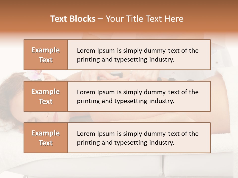 Attractive Lying Isolated PowerPoint Template