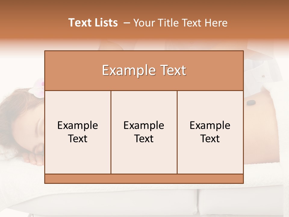 Attractive Lying Isolated PowerPoint Template