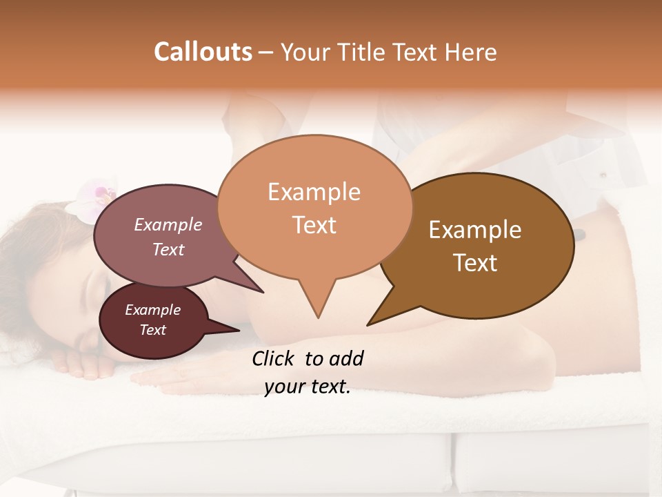 Attractive Lying Isolated PowerPoint Template