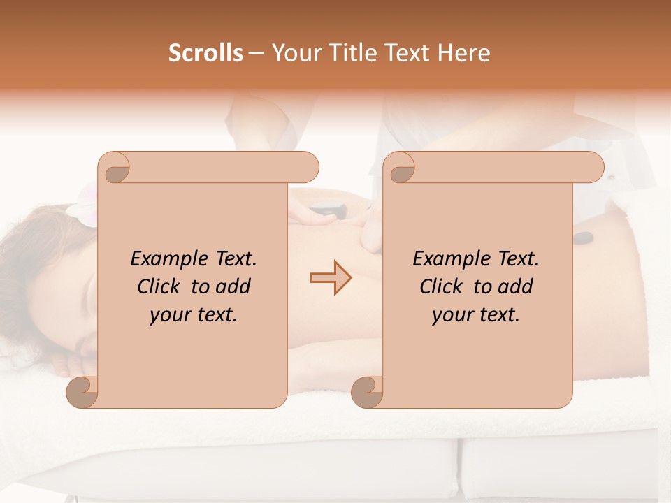 Attractive Lying Isolated PowerPoint Template