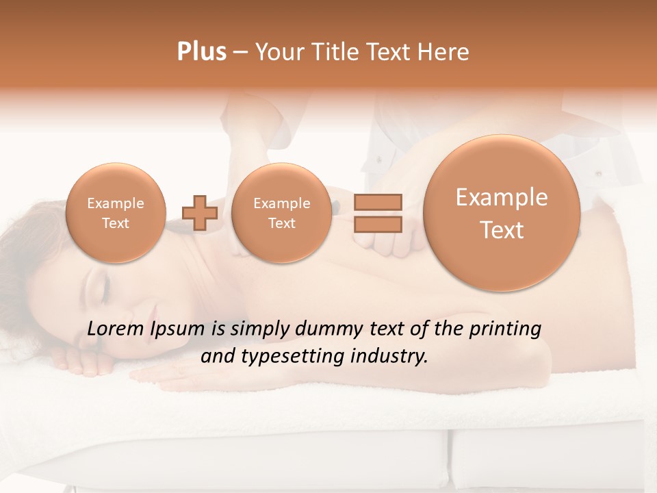 Attractive Lying Isolated PowerPoint Template