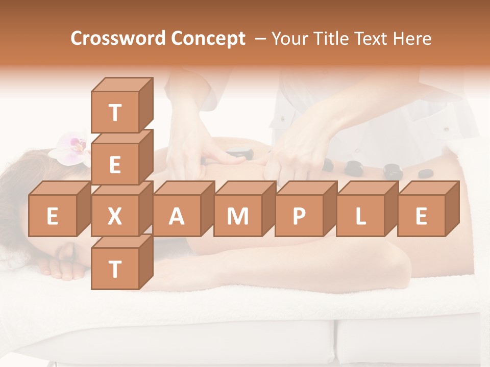 Attractive Lying Isolated PowerPoint Template