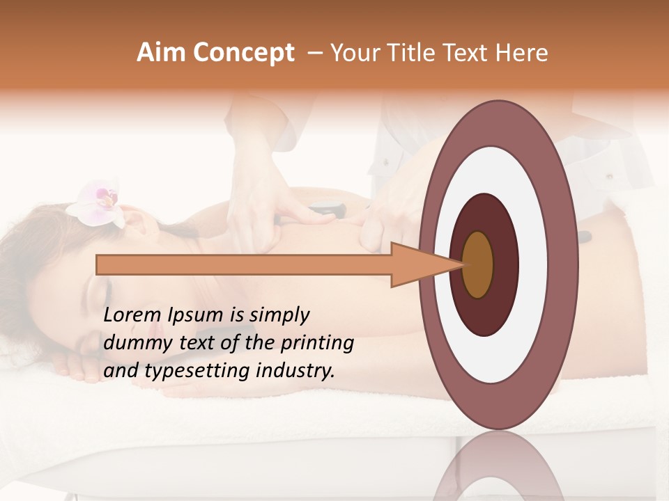 Attractive Lying Isolated PowerPoint Template