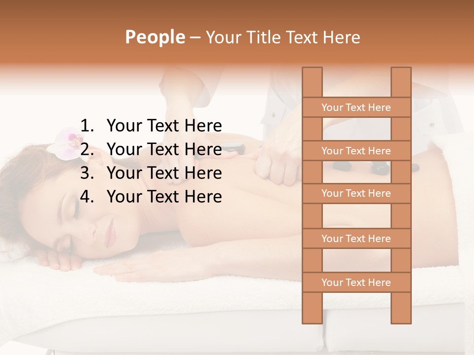 Attractive Lying Isolated PowerPoint Template