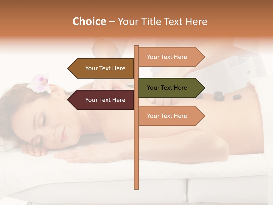 Attractive Lying Isolated PowerPoint Template