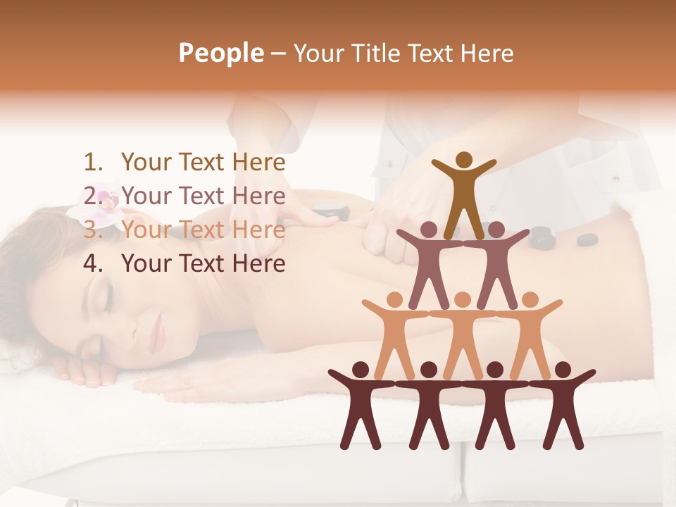 Attractive Lying Isolated PowerPoint Template