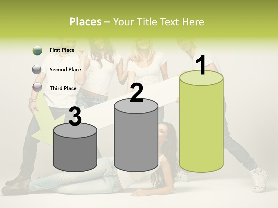 Present Banner Happy PowerPoint Template