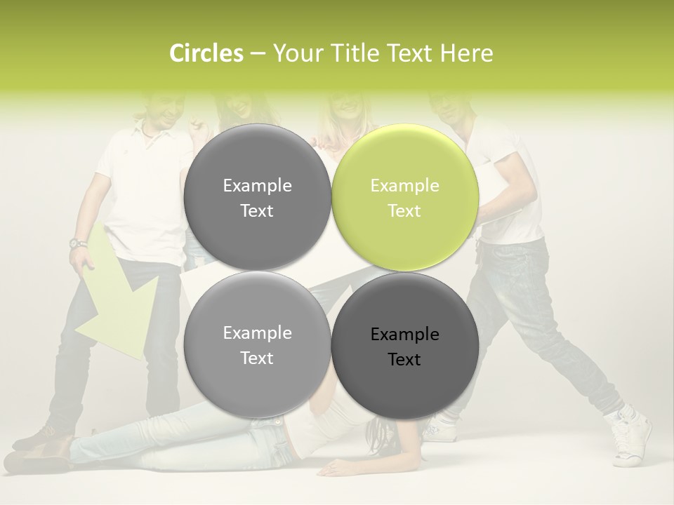 Present Banner Happy PowerPoint Template