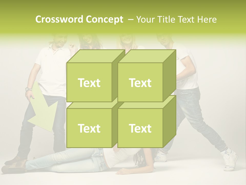 Present Banner Happy PowerPoint Template