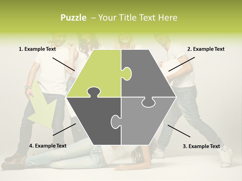 Present Banner Happy PowerPoint Template