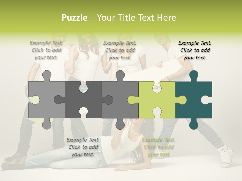 Present Banner Happy PowerPoint Template