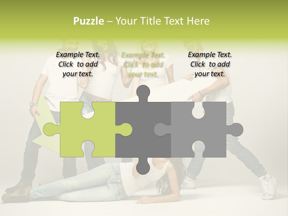 Present Banner Happy PowerPoint Template