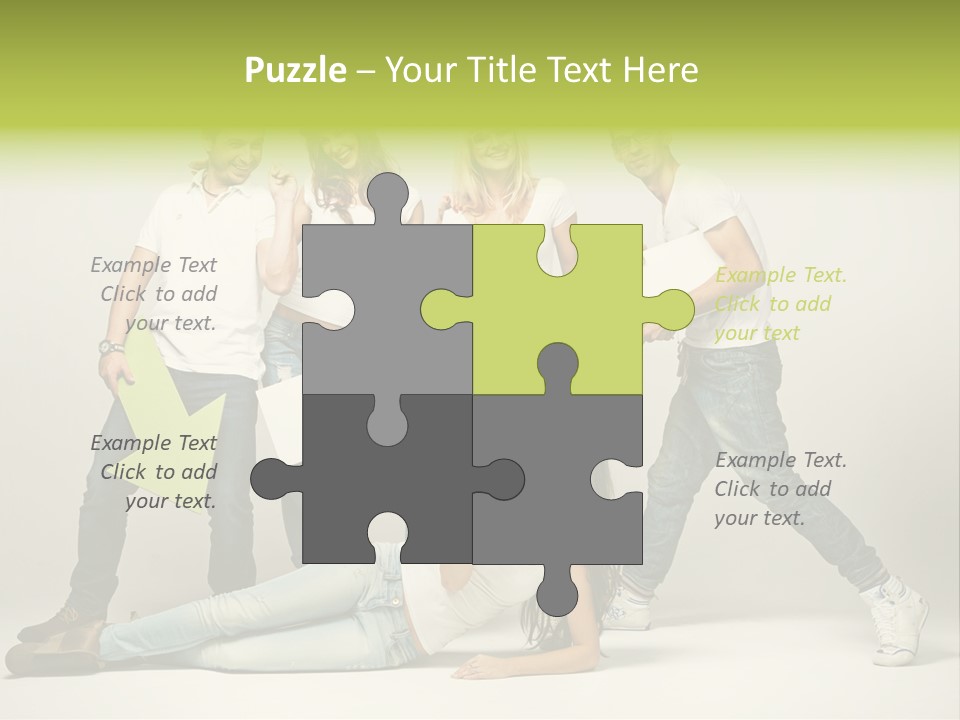 Present Banner Happy PowerPoint Template