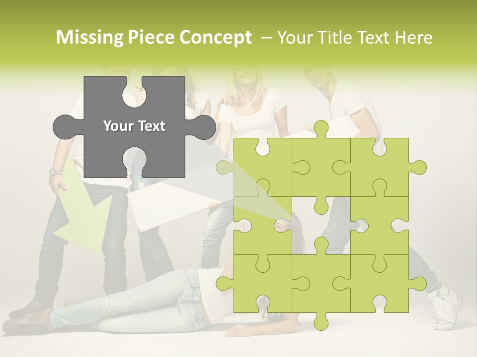 Present Banner Happy PowerPoint Template