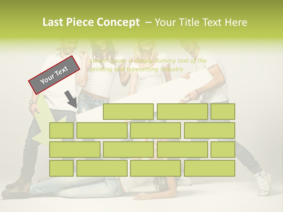 Present Banner Happy PowerPoint Template