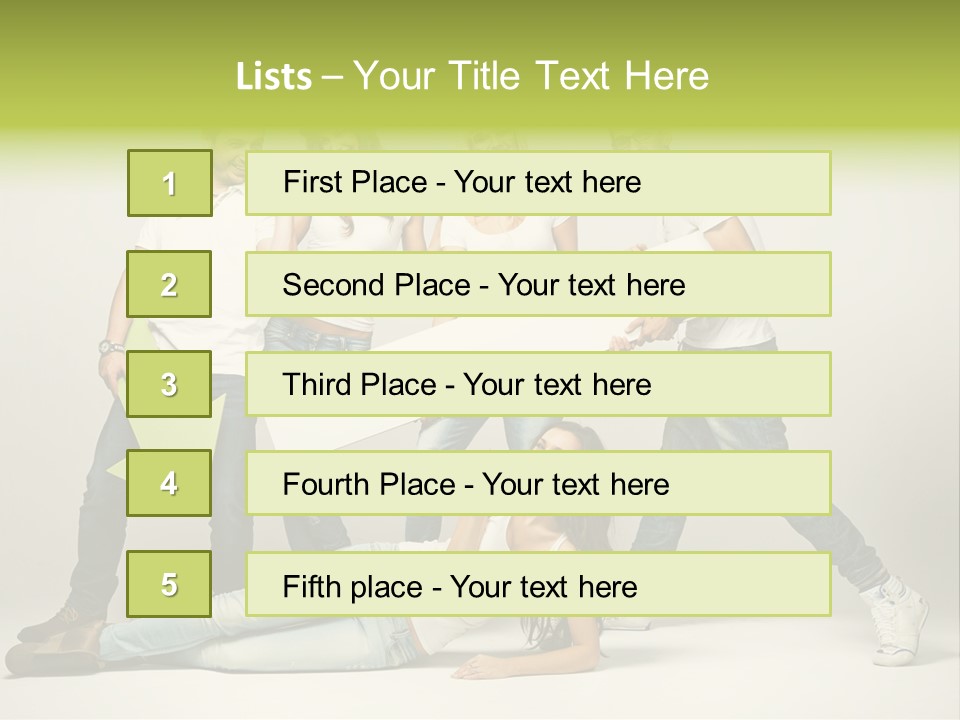 Present Banner Happy PowerPoint Template