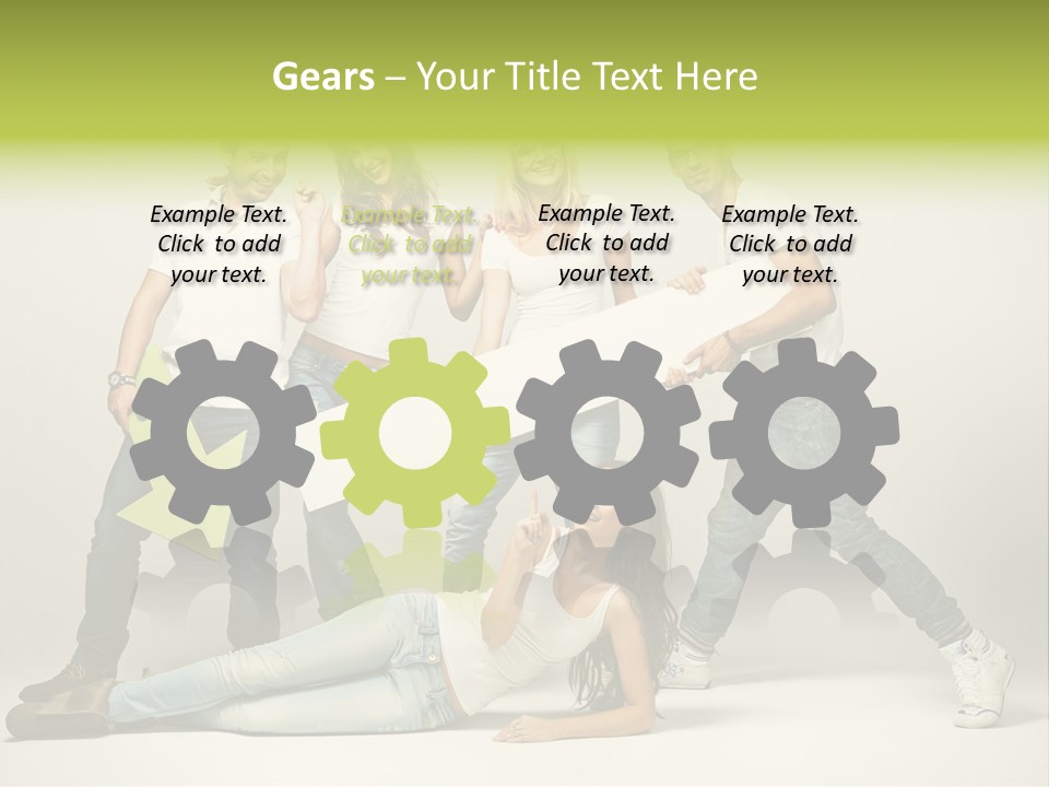 Present Banner Happy PowerPoint Template