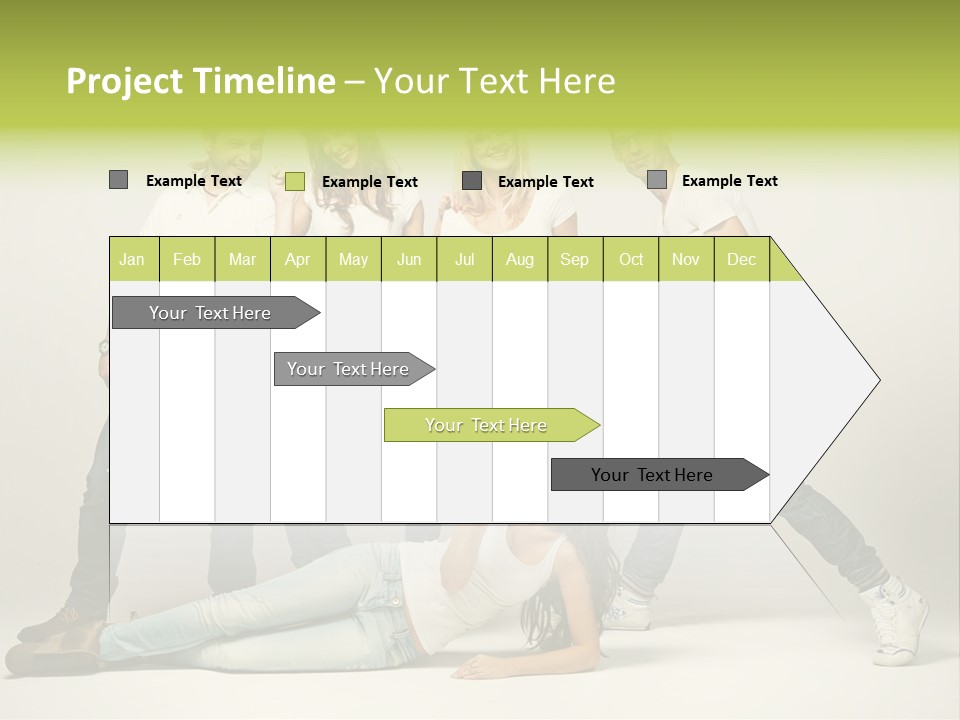 Present Banner Happy PowerPoint Template