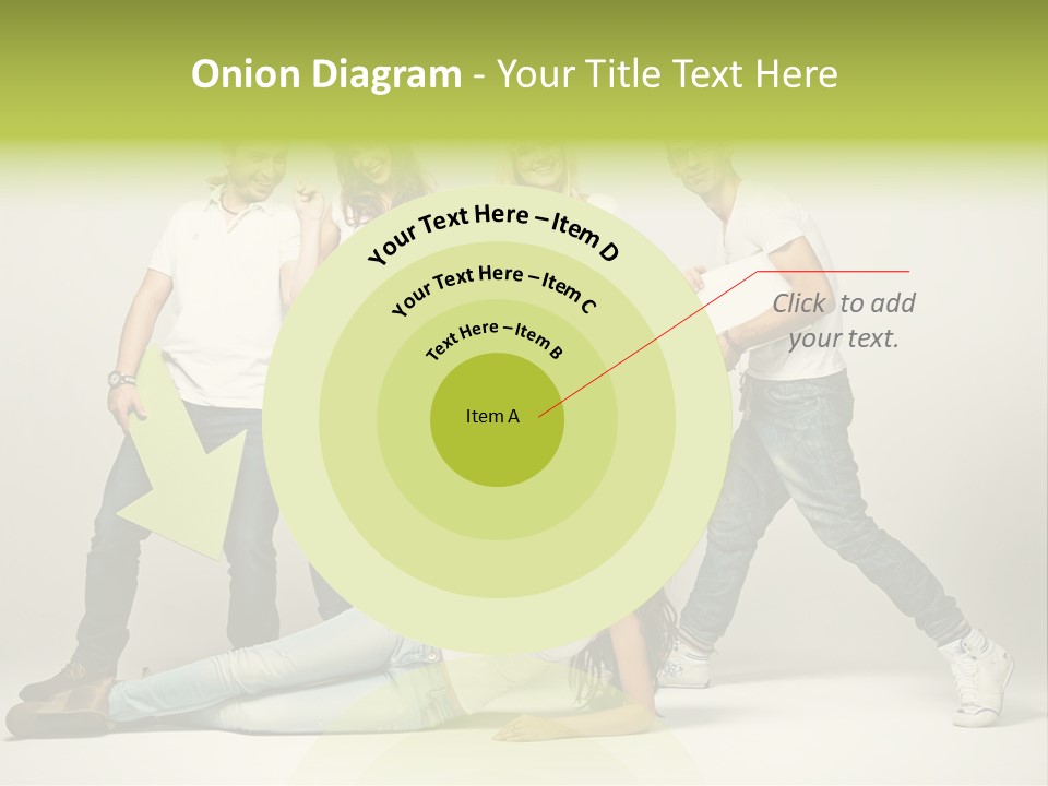 Present Banner Happy PowerPoint Template