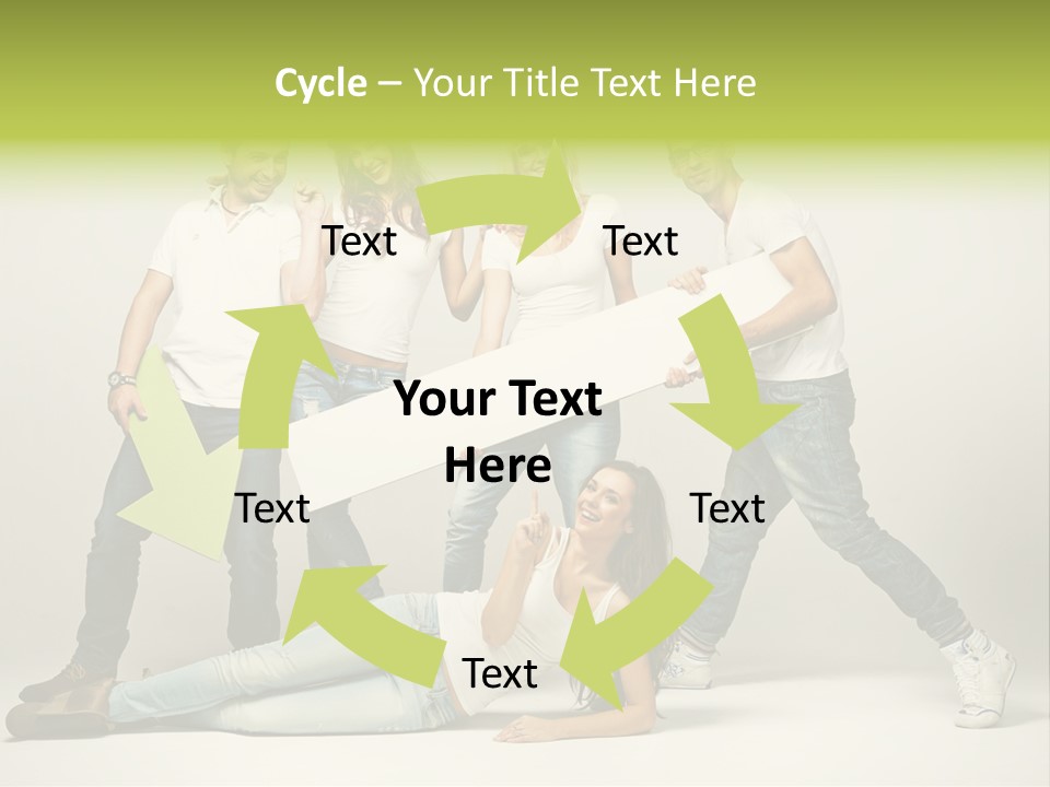 Present Banner Happy PowerPoint Template