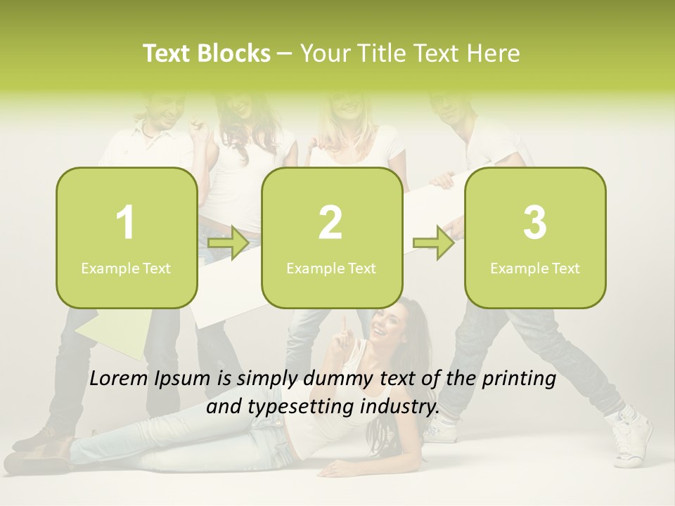 Present Banner Happy PowerPoint Template