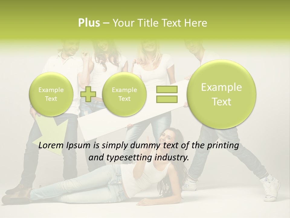 Present Banner Happy PowerPoint Template