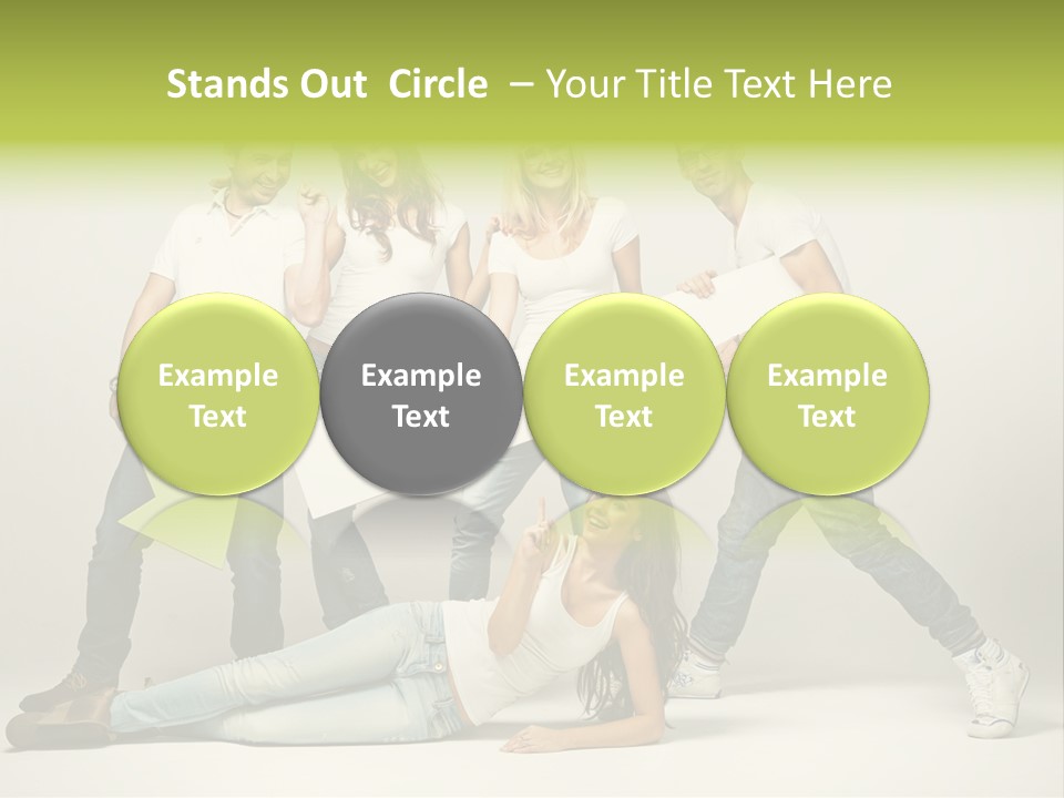 Present Banner Happy PowerPoint Template