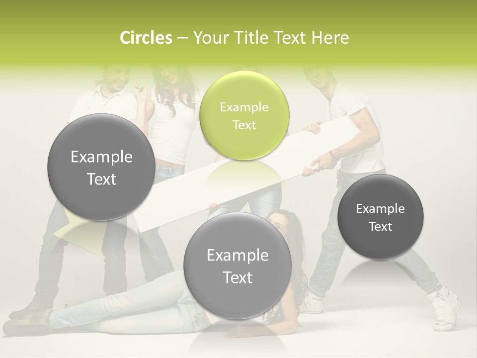 Present Banner Happy PowerPoint Template