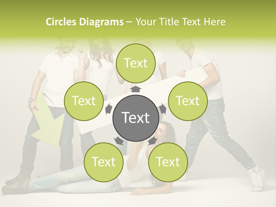 Present Banner Happy PowerPoint Template