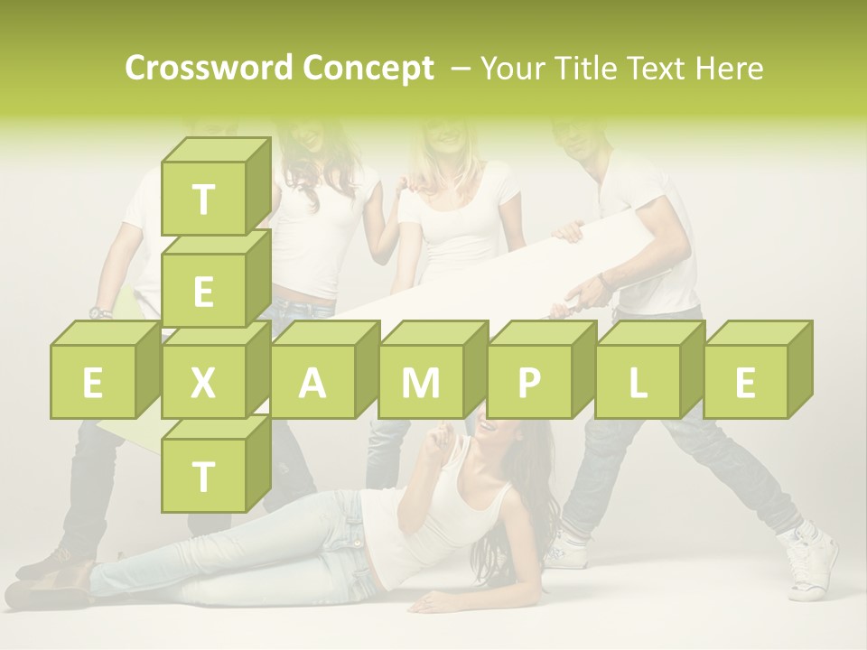 Present Banner Happy PowerPoint Template