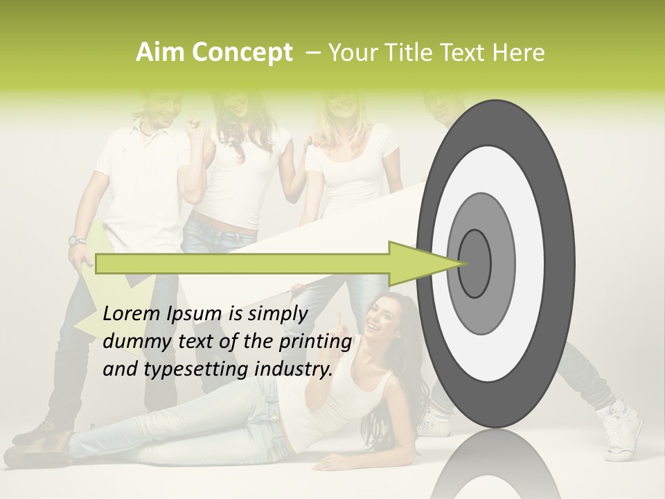 Present Banner Happy PowerPoint Template