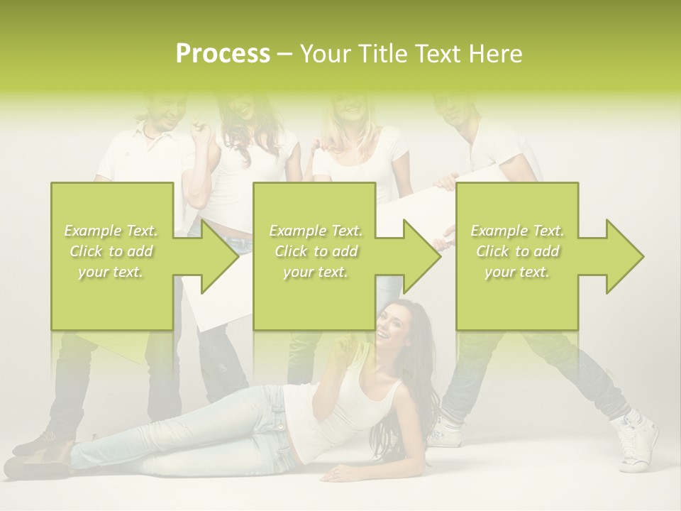 Present Banner Happy PowerPoint Template