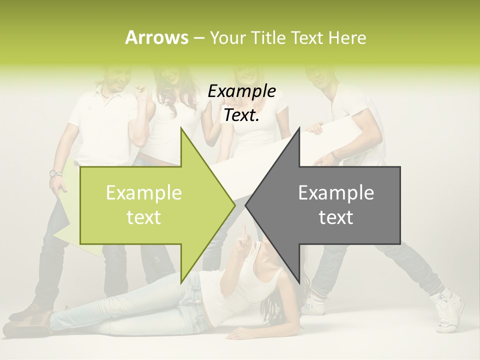 Present Banner Happy PowerPoint Template