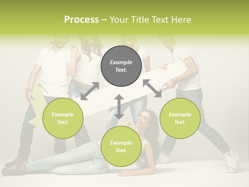 Present Banner Happy PowerPoint Template