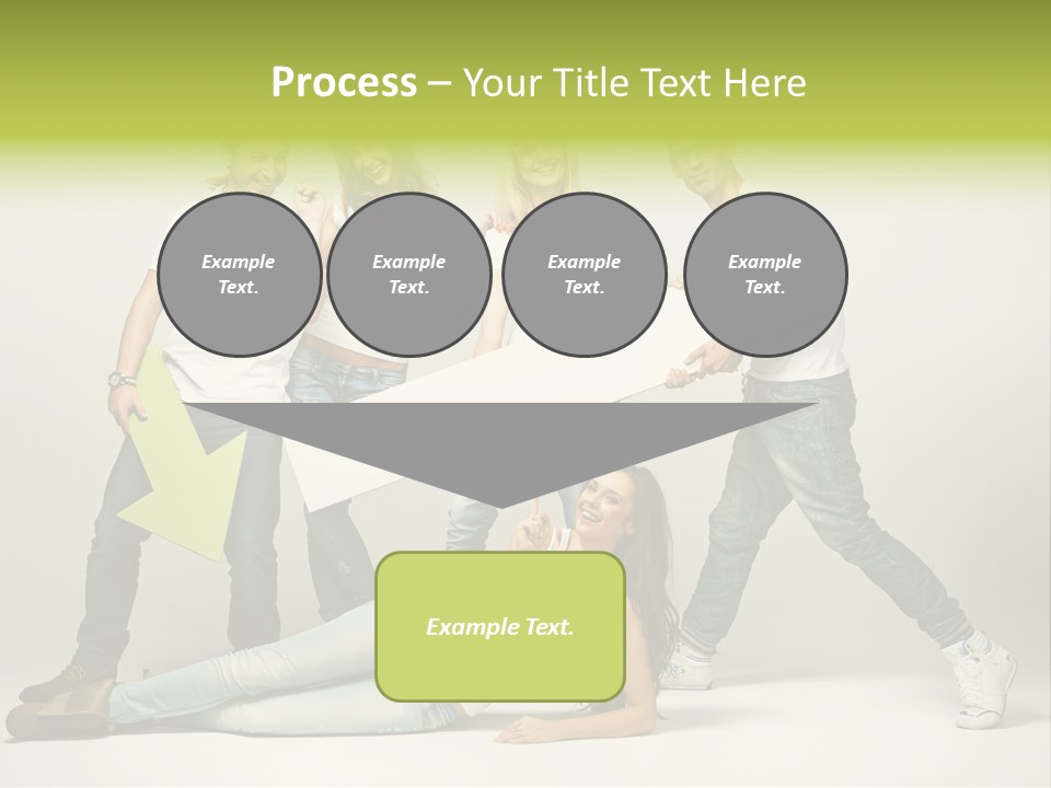 Present Banner Happy PowerPoint Template