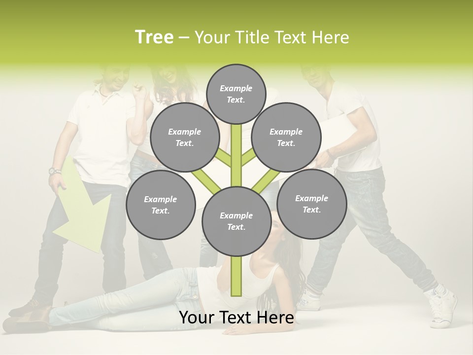 Present Banner Happy PowerPoint Template