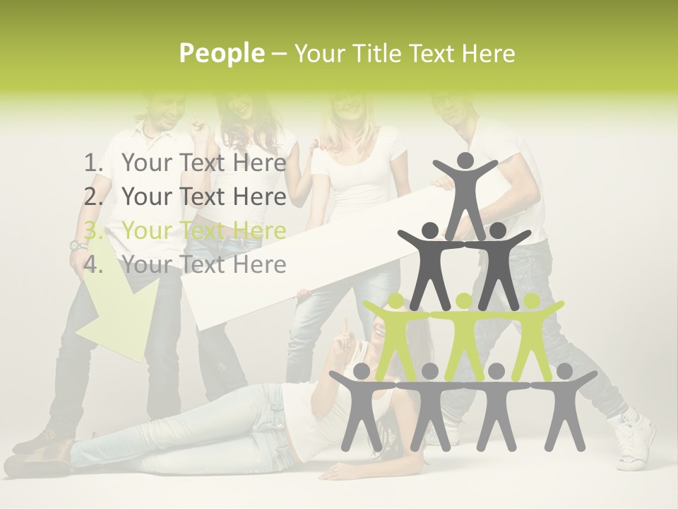 Present Banner Happy PowerPoint Template