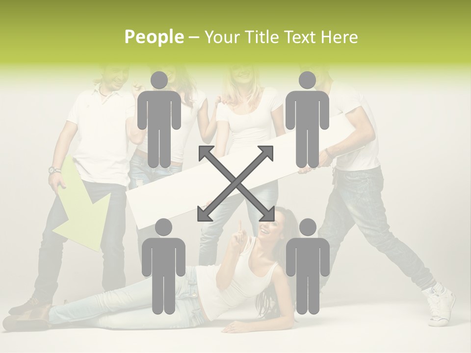 Present Banner Happy PowerPoint Template