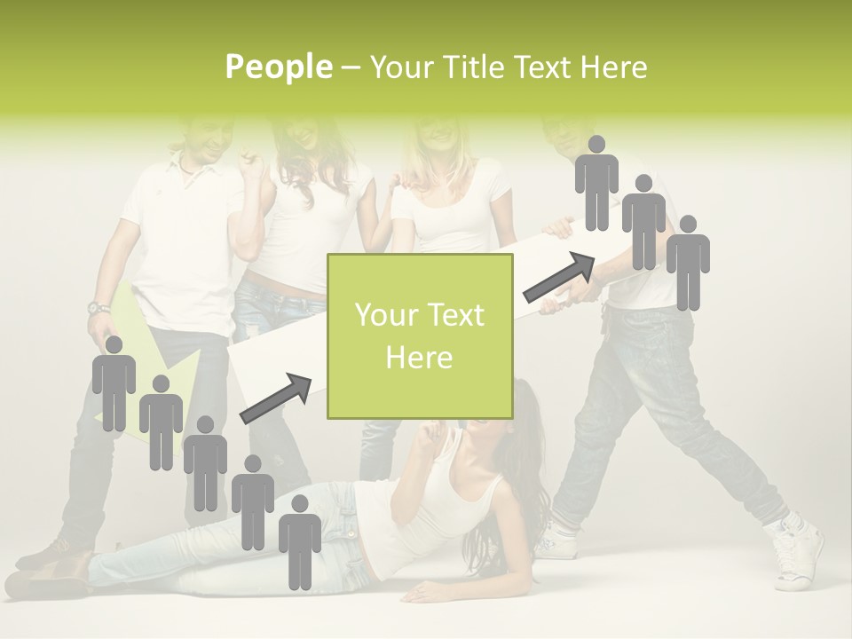 Present Banner Happy PowerPoint Template