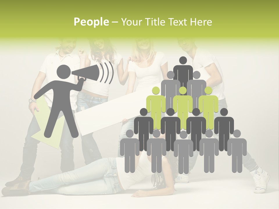 Present Banner Happy PowerPoint Template