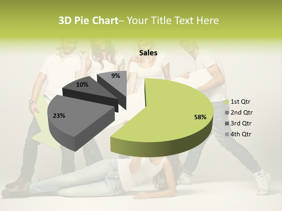 Present Banner Happy PowerPoint Template