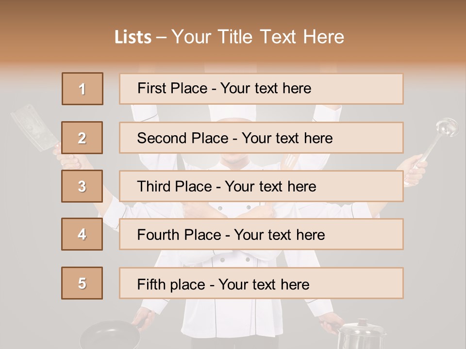 Fast Happy Frying PowerPoint Template