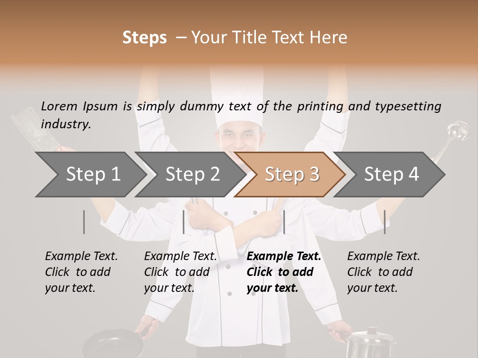Fast Happy Frying PowerPoint Template