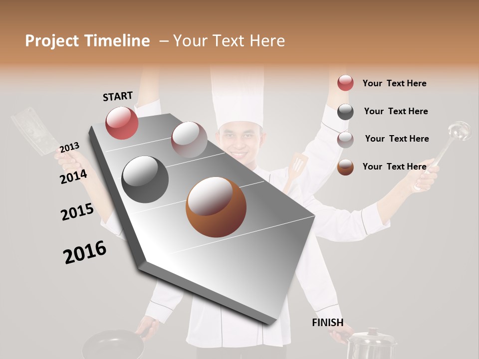 Fast Happy Frying PowerPoint Template