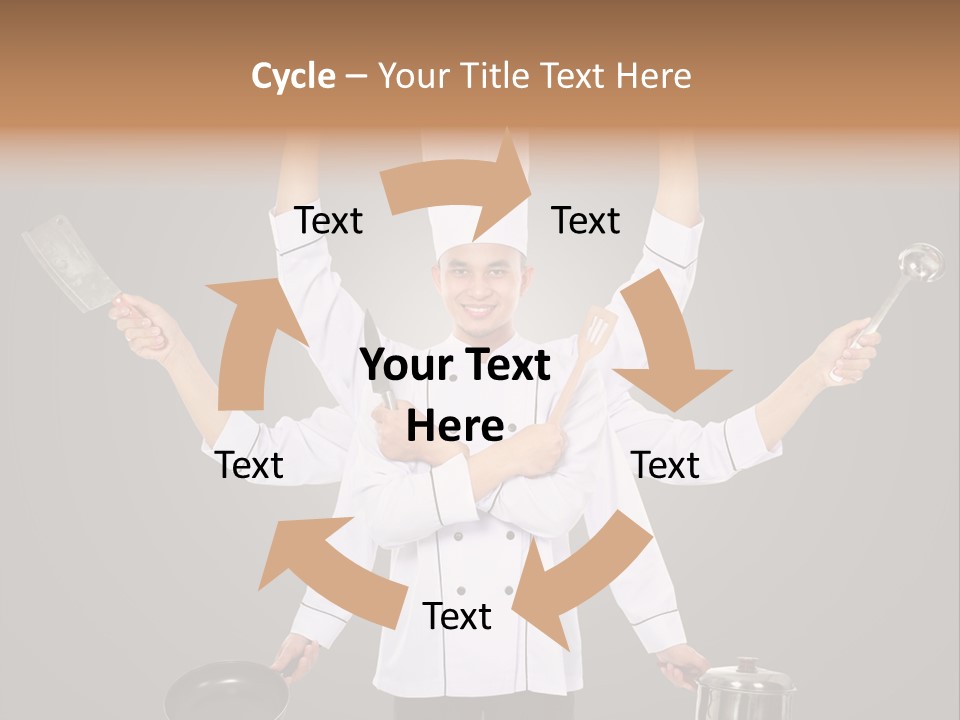 Fast Happy Frying PowerPoint Template