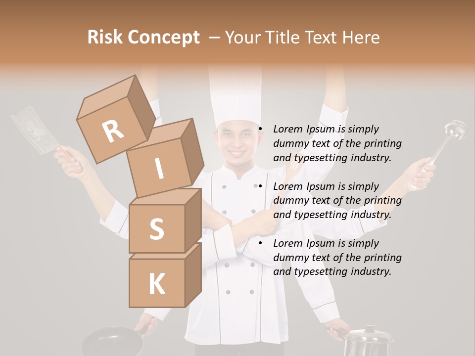 Fast Happy Frying PowerPoint Template