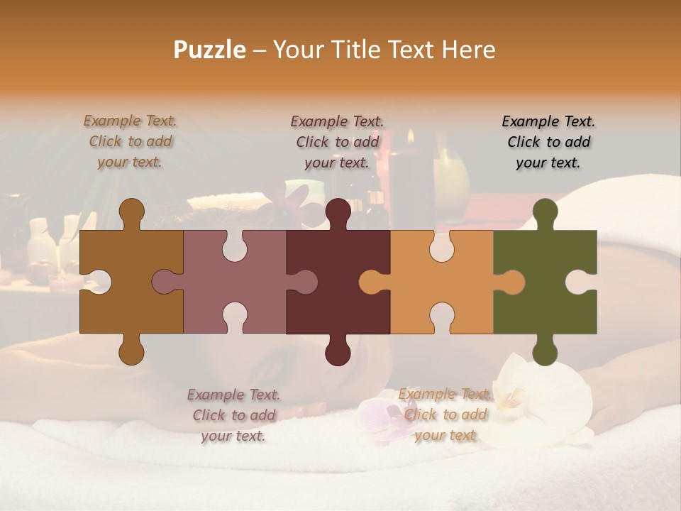 Massaging Stones Beauty PowerPoint Template